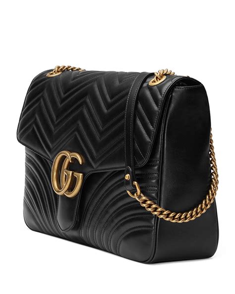 gucci marmont leather handbag|gg marmont large shoulder bag.